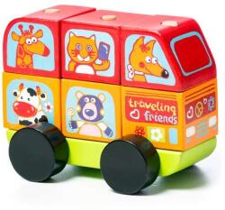 Cubika Fa minibusz Happy Animals Sorter LM-10 13197 15548 (44616)