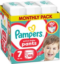 Pampers Scutece - chiloțel Pampers Active Baby - Mărimea 7, 15+ kg, 128 buc (1100053075)