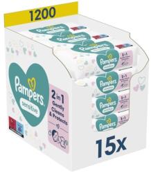 Pampers Șervețele umede pentru bebeluși Pampers Sensitive - 15 x 80 bucăți (1100039964)