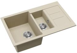 Evido Cubo 6S compact gránit mosogató 800x500 bézs