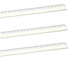  Praktikus Átlátszó Műanyag Vonalzó - 40 cm