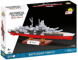 COBI Jucarie creativa Cobi Set de Construit Cobi Battleship Tirpitz, 593 piese, 1: 700, multicolor (COBI-4853)