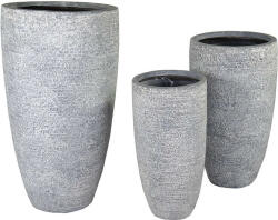  Ontario Vase Giant kompozit növénytartó szürke 34x66-56x100cm S3 (120994)