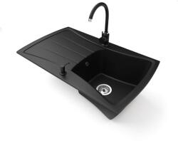 NERO Venezia Gránit Mosogató - Matt Fekete - 45cm