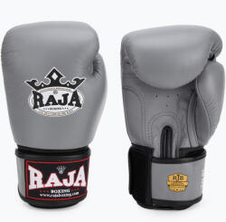 Raja boxing Единична стандартна естествена кожа сиви боксови ръкавици