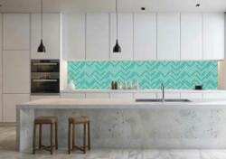 Wallplex konyhahátfal Herringbone