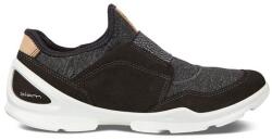 ECCO Biom Street női félcipő - belebújós slip-on sneaker, yak bőr felsőrész - méret 35 - fekete, Fluidform talp, Biom technológia, kényelmes utcai cipő