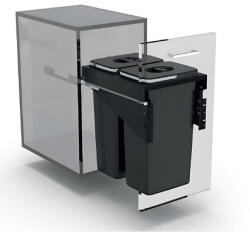 EKOTECH - Beépíthető hulladékgyűjtő FRONT 40 - 2x26 liter - pepita