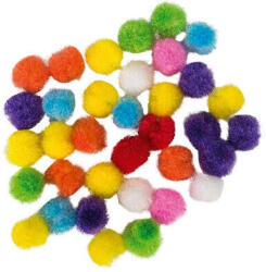 Junior Kreatív Junior pompom, vegyes, 10mm, 30 db/csomag (137473)