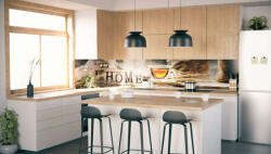 Wallplex falburkoló konyhapanel Home design - pepita