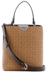 GUESS Női Deming Bucket Crossbody Táska, Barna