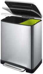 EKO E-Cube Pedálos Szemetest - Rozsdamentes Acél - 19 Liter