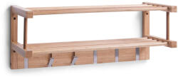 Zeller fogas, bambusz, 60x24x24 cm, barna/ezüst