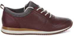 Clarks Női félcipő - Hero Fuse elegáns bőr cipő - méret 36 - bordó, természetes bőr, kényelmes EVA talp, fűzős kialakítás, divatos hétköznapi viselet