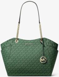 Michael Kors Jet Set Signature nagy zöld válltáska