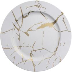Ambition Farfurie decorativa 33cm, alb, Decor Marble