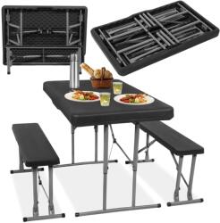 SPRINGOS étkezési készlet asztal + padok 105 x 65 x 69 cm (GF0097)