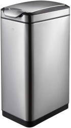 EKO push kuka, Tina Touch, űrtartalom 30 liter, 1 kivehető rekesz, táska rögzítő gyűrű, ergonomikus, rozsdamentes acél test, ujjlenyomat mentes, integrált fogantyú, ezüst