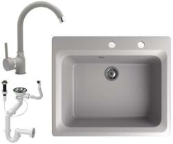 NERO Italia Gránit Mosogató Szett - Szürke - 60cm - pepita - 57 900 Ft