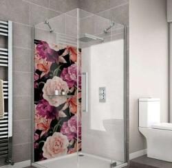 Wallplex fürdőszobai dekorpanel Rózsák 90 cm x 200 cm
