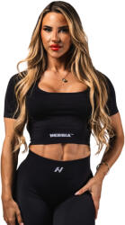 Nebbia Maiou pentru femei Flow Seamless Shaping Crop Top 499 BLACK S