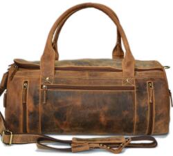 Greenburry Geanta voiaj piele naturala maro antichizat 50 x 24 cm, Vintage, Greenburry Geanta voiaj