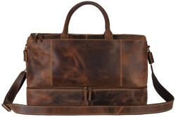 Greenburry Geanta voiaj piele naturala maro antichizat 51 x 32 x 24 cm, Vintage, Greenburry Geanta voiaj