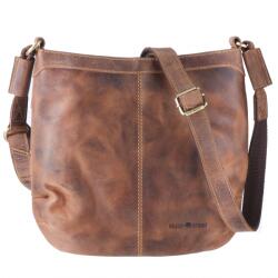 Greenburry Geantă umăr piele naturală maro antichizat 27 x 25 cm, Vintage, Greenburry