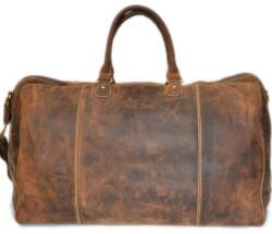Greenburry Geanta voiaj piele naturala maro antichizat 49 x 33 cm, Vintage, Greenburry Geanta voiaj
