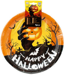  Halloween papírtányér 6db 23cm (12966)