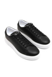 Armani Exchange bőr sportcipő XUX123 41 EU fekete
