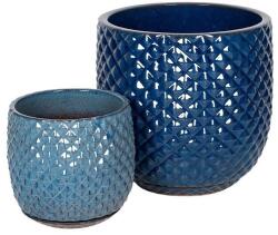  Nova Classic kerámia növénytartó szett antik kék 30, 5x30, 5-45, 7x45, 7cm S2 (YC610300)