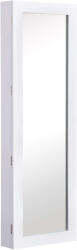 Homcom Elegáns szekrény tükörrel ékszerekhez, Homcom, Fehér, 37x9, 5x112 cm