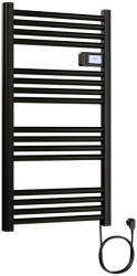  Elektromos design radiátor digitális termosztáttal NERO Italia Classico - 54 x 96 cm (fekete) - pepita