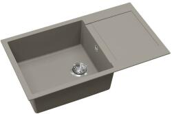 Evido Cubo XL 6S compact gránit mosogató, 860 x 500 mm, platina