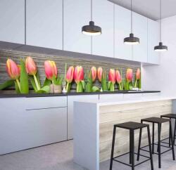 Wallplex falburkoló konyhapanel Tulipánok - pepita