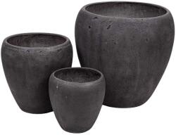  Ottawa Monica beton növénytartó szett szürke 28-56x28-54cm S/3 (DT3551A0)