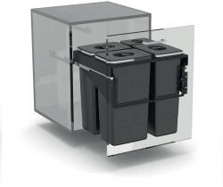 EKOTECH - Beépíthető hulladékgyűjtő FRONT 60 - 1x7 liter+3x26 liter (950141606) - pepita