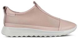 ECCO FLEXURE női félcipő - Belebújós slip-on sneaker - méret 36 - Rózsaszín természetes bőr, DIP technológia, rugalmas PU talp, kényelmes utcai lábbeli