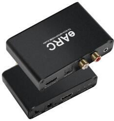  eARC/ARC Audio Leválasztó - HDMI, Optikai, RCA, 3.5mm Kimenetek