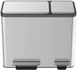 EKO EcoCasa Dupla Pedálos Szemetes - Rozsdamentes Acél - 45 Liter