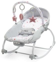 Baby Mix Multifunkcionális baba hinta pihenőszék Baby Mix csillagok rózsaszín (53427)