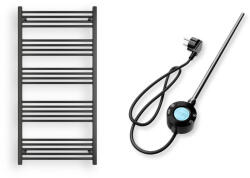Nero Italia Italia S-600W Elektromos Törölközőszárító Radiátor - 75 x 150 cm, Fekete