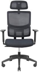 RONDI Ergonomikus irodai szék Concept, RONDI, hálós háttámlával, állítható deréktámasszal, Synсhro mechanizmussal, fekete