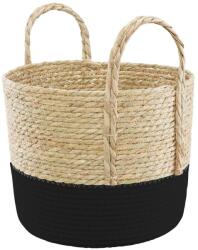 Ambition Boho füles kosár 27x28 cm fekete (5904134804617)