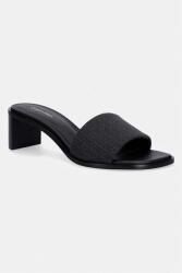 Calvin Klein papuci cu toc pentru femei BLOCK HEEL SANDAL AOP PPY2-OBD0FJ_99X