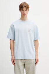 Drôle de Monsieur tricou pentru bărbați, din bumbac Le T-Shirt Slogan Calligraphy PPY2-TSM08Z_50X (K.TS209.CO002.LBE)