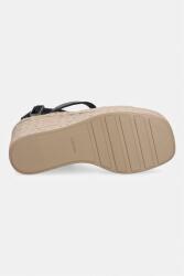 Calvin Klein сандали със скосена платформа WEDGE ESPAD 70 WEBBING LTH (HW0HW02901)