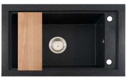 NERO Panama Gránit Mosogató - Fekete - 68, 6x42, 7 cm - pepita - 44 900 Ft