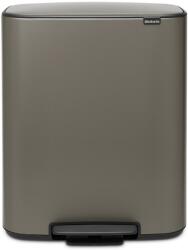 Brabantia Bo Dupla Pedálos Szelektív Kuka - 60L - Platinaszürke (920056367)